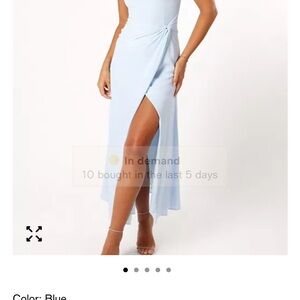 Petal & Pup Blue Midi Dress